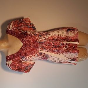 Retro style butterfly sleeve top XS